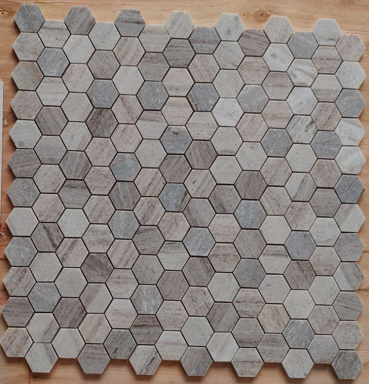 Hexagon Crystal Grain Honed 2 x 2 11.75 x 12